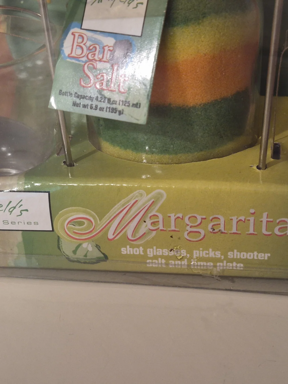 Margarita Shot Glass Set with Colorful Lime Picks, Playe And Layered Salt